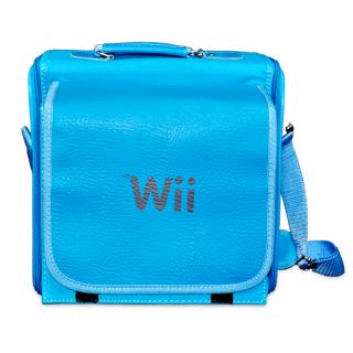 Blue Nintendo Console Wii New Carrying Travel Bag Case