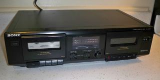 Sony TC WE305 Stereo Dual Cassette Deck Player with Dolby Record Dolby B