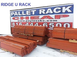 Pallet Rack Racking Ridge U Rack Shelving Storage Warehouse Rack 96"x4" Used