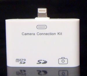 8 Pin USB Camera Kit Micro SD TF Memory Card Reader Adapter for Apple IPAD4 Mini