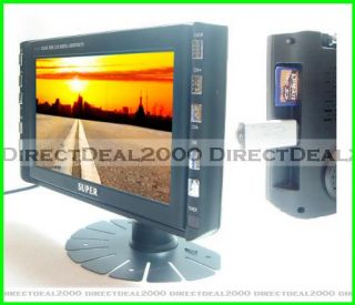Mini 7" Digital TFT LCD Monitor TV AV SD Card USB Input