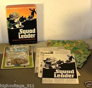 Squad Leader World War II Infantry Combat Strategy Board Game Avalon Hill 1977