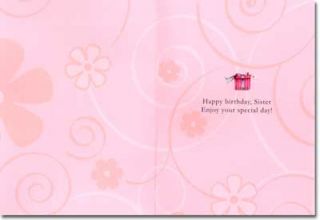 Girl Panda with Stack of Presents Sister Birthday Card by Freedom Greetings