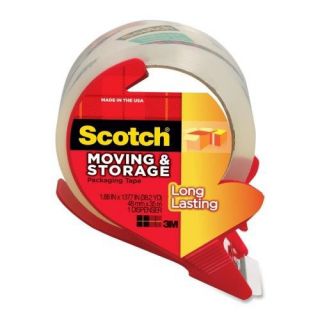 Scotch 3650SRD Moving and Storage Packaging Tape with Dispenser 3 Item Bun