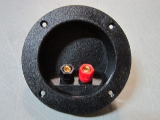 New Round Input Speaker Terminal Cup Wire Cable Box Connector Subwoofer Connect