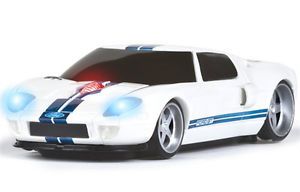 Road Mice Ford GT Car Wireless Computer Mouse White Blue Stripes