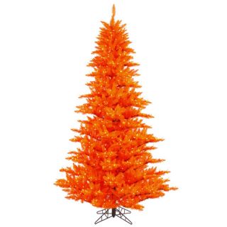 Vickerman 6.5 Orange Fir Artificial Christmas Tree with 600 Mini Clear Lights