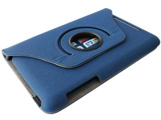 ★asus Nexus 7 Google 360° Schutz Hülle Leder Tasche Smart Cover Case Blau★