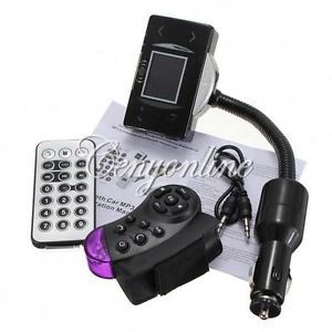 Bluetooth Car Kit FM Transmitter  Player Steering Wheel USB SD MMC Handsfree