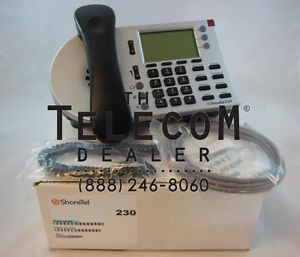 Shoretel Shorephone IP 230 VoIP Phone Telephone Model SEV IP230 Silver