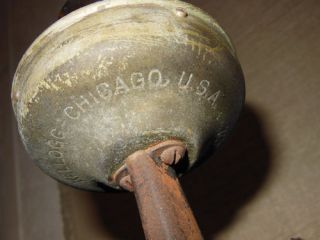 Kellogg Chicago 1901 Vintage Antique Oak Hand Crank Wall Mount Telephone