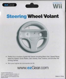 Ezgear Steering Wheel for Wii Controller New in Box