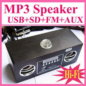 Mini  Player FM Portable Speaker SD USB ​hifi Boombox Radio Remote Control