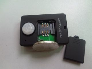 Blk Wireless PIR Sensor Motion Detector GSM Alarm System Monitor Remote Control