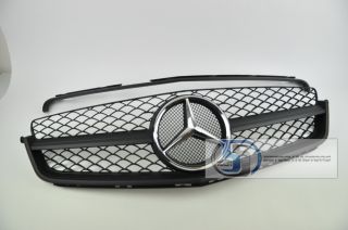 08 12 Mercedes Benz W204 C300 C350 C230 Grille Grill C63 Style Matte Black A4