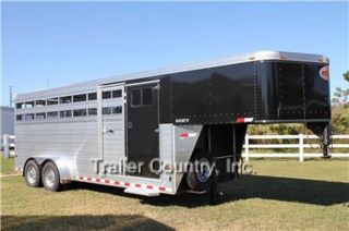 New 2014 Sundowner Rancher TR Aluminum Cattle Livestock Horse Gooseneck Trailer