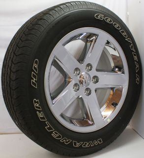 New Set 4 2013 Dodge RAM 1500 Chrome Clad 20" Wheels Rims Goodyear Tires