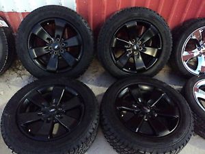 09 13 Factory Ford F150 Painted Black FX2 Wheels and Goodyear Tires KB108F