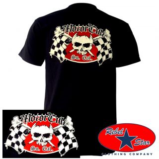 Motorcult Monster Mens T Shirt Rockabilly Tattoo Harley Hot Rods Kustom V8 Metal