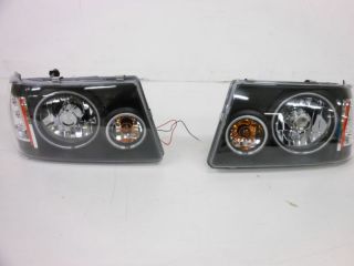 Anzo USA 111152 Ford Ranger Projector Halo Black Clear Amber Headlight Assembly