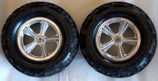 Pair of Duratrax Monster Truck Tires Wheels for T Maxx Savage or Other 14mm