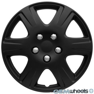 4 New Black 15" Hub Caps Fits Dodge SUV Car Truck Center Wheel Covers Set