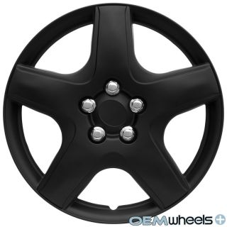 4 New Matte Black 15" Hub Caps Fits Dodge SUV Car Center Wheel Covers Set
