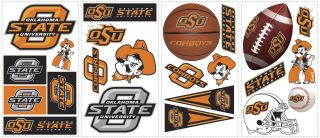 New 23pc Oklahoma State Wall Stickers Car Truck Decals