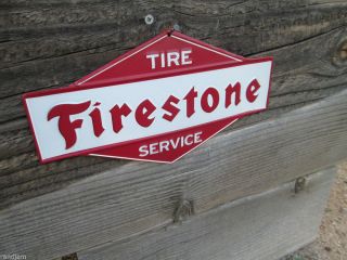 Firestone Tires Tire Service Sign Oil Pump Fill Station Gulf Sohio 76 Sunococool
