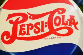 Vintage 40 Pepsi Cola Soda Double Dot Bottle Cap Celluiod Sign Super RARE