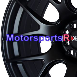 18 18x8 75 XXR 530 Flat Black Wheels Rims 5x100 04 STI 08 09 13 Subaru WRX BRZ