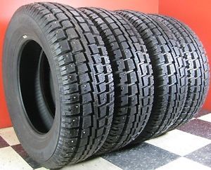 4 Cooper Discoverer Snow Groove 215 70 16 99 Studded Winter Tires No Repairs