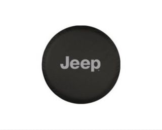 Sparecover® Brawny Series Jeep Logo 30 Tire Cover Heavy Black Denim Vinyl