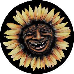 Sunflower Face Custom Spare Tire Cover Wheel Cover