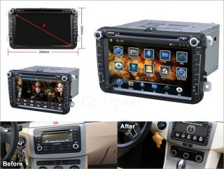 Car Dash DVD Stereos System for VW Passat Jetta Skoda GPS DVB T TV Can Bus
