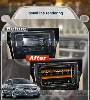 Volkswagen VW 8 Car GPS Navigation DVD Radio Player iPod SWC BT Touch Screen