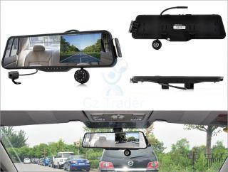 Car Rearview Mirror 720P DVR with Rearview Camera 5" inch Bluetooth Headset