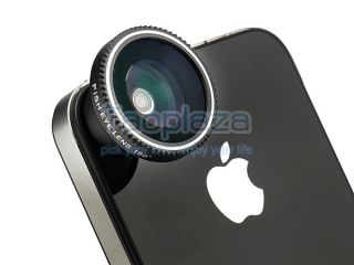 Fish Eye Wide Macro Lens for Apple iPhone 4G 4S 5 5g iPod Digital Camera Black