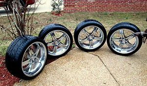 Lumarai Morro Chrome Lexus Wheels Rims 20x10 20x8 5 Staggered w 20" Tires