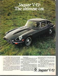 1972 Jaguar V 12 Magazine Ad Rat Rod Hot Rod Kustom