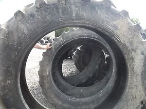 One Used 380 90R46 Goodyear Rear Farm Tractor Tire