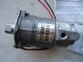 Stewart Warner 82089 Electric Fuel Pump 12V 4 7 PSI Fuel Transfer Pump