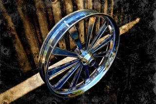 21" inch Custom Motorcycle Wheel Rims for Honda Fury Metric Cruiser Chrome
