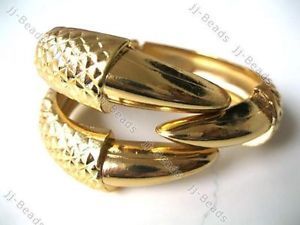 1pc Gold Color Punk Eagle Bird Claw Talon Bangle Bracelet Fashion Cuff Gothic