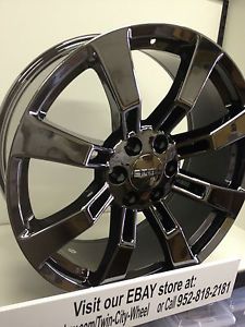 20 inch Black Chrome PVD Chevrolet Silverado OE Factory Wheels GM Accessory Rims