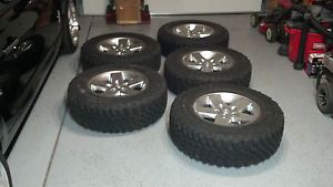 JK Wrangler Set of 5 Used Stock BF Goodrich Tires Wheels Rims