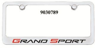 C6 Corvette Grand Sport Engraved License Plate Frame