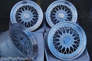 15" Silver BBs RS Alloy Wheels Fits Ford Escort 4 Stud