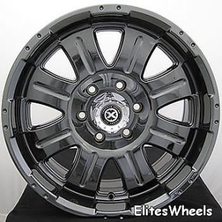 17x8 5 Black Chrome American Racing ATX Punisher Wheels 8x170 15 Ford