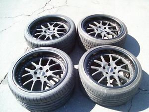 Black Forgeline 19" Wheel and Bridgestone Potenza Tire Package